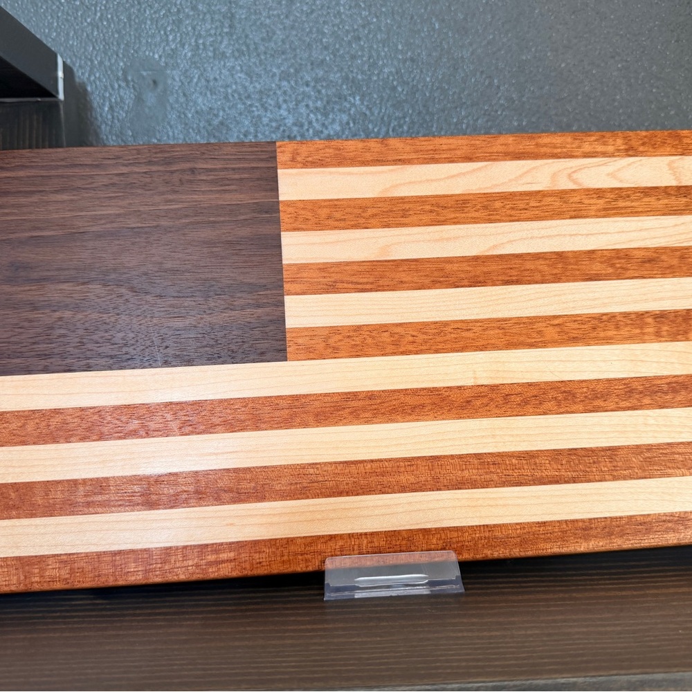 American Flag Cutting Board - Handcrafted